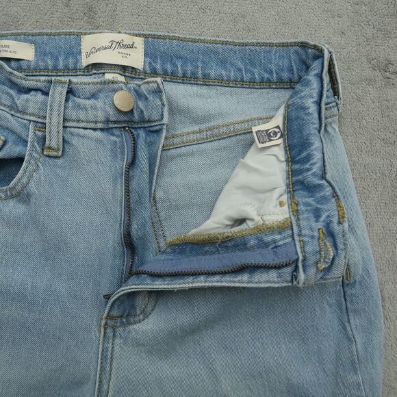 Universal Thread Jeans Women's Size 4S Blue High-Rise Flare Denim 30.5" Inseam - Picture 2 of 16